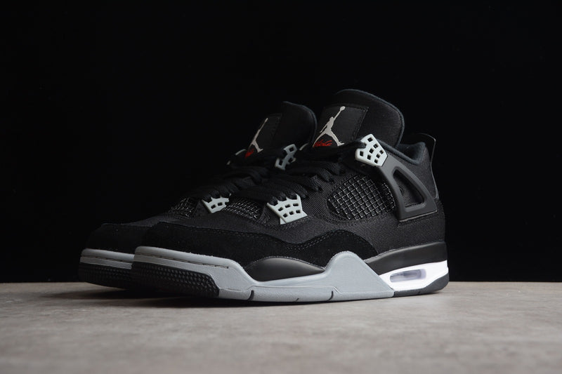 Air Jordan 4 Retro "Black Canvas"