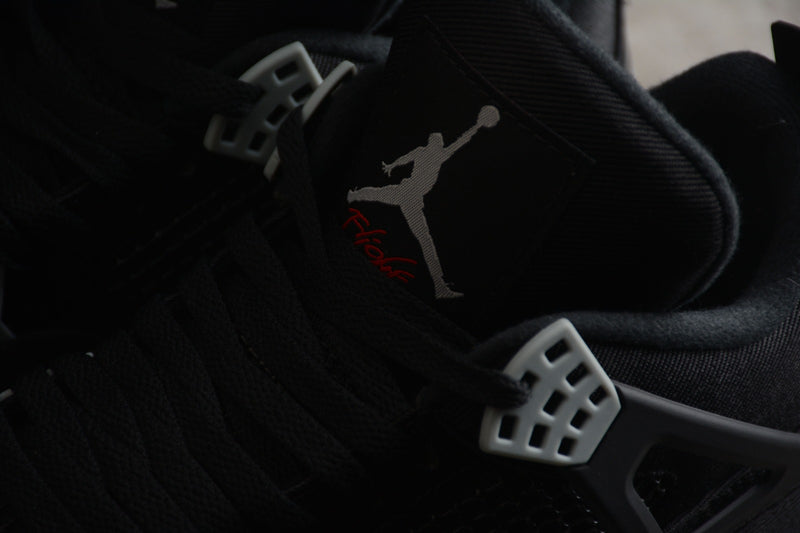 Air Jordan 4 Retro "Black Canvas"